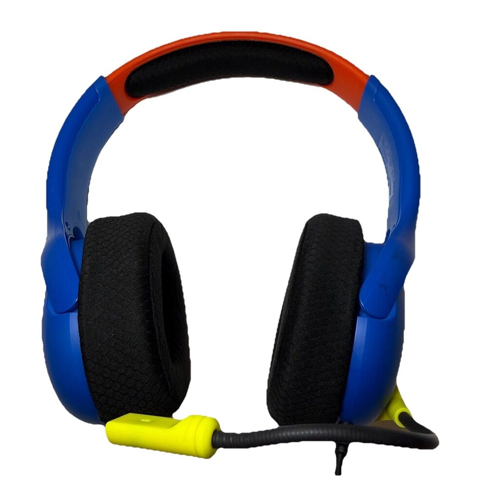 PDP LVL40 Airlite Stereo Headset Nintendo Switch Mario Blue Red b Mic Tested